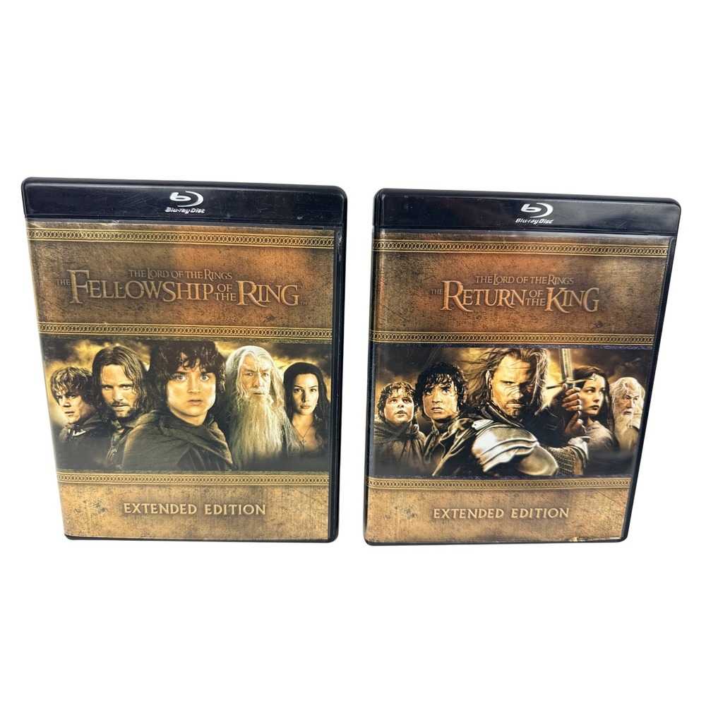 Lord of the Rings Extended Edition Blu-ray Fellowship Return of the King Lot